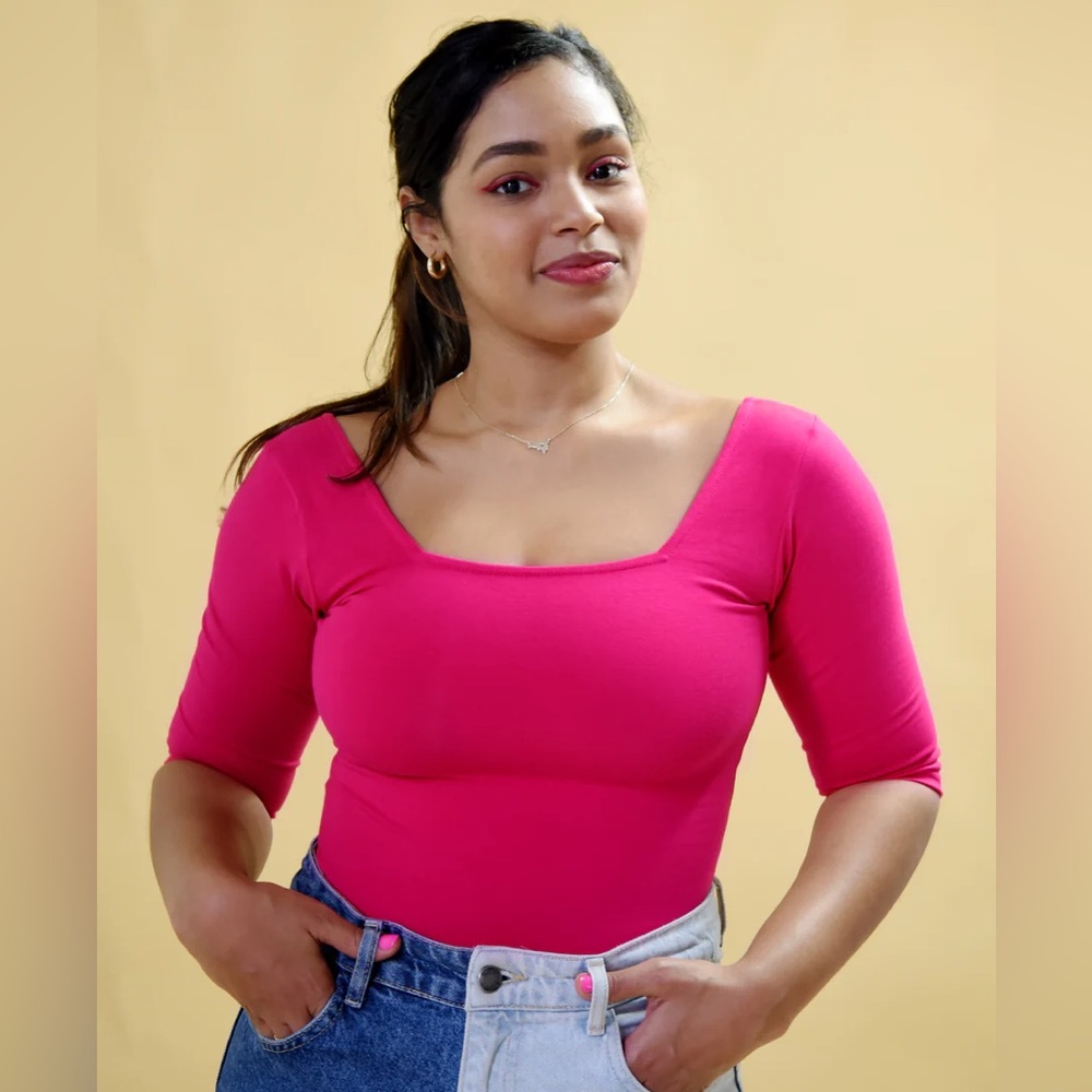 Manners London Dragons Den Bodysuit Fuchsia